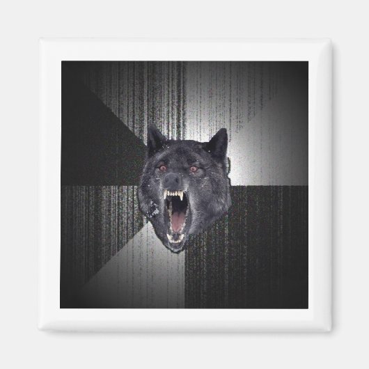 Insanity Wolf Advice Animal Meme Magneet (Voorkant)