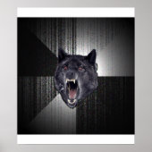 Insanity Wolf Advice Animal Meme Poster (Voorkant)