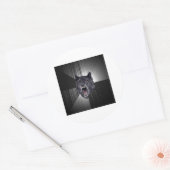 Insanity Wolf Advice Animal Meme Ronde Sticker (Envelop)