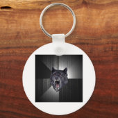 Insanity Wolf Advice Animal Meme Sleutelhanger (Voorkant)