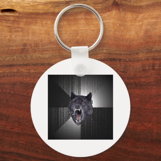 Insanity Wolf Advice Animal Meme Sleutelhanger (Voorkant)