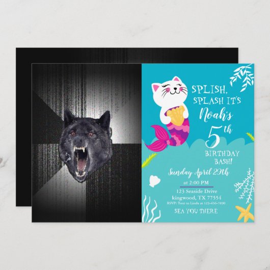 Insanity Wolf Meme Kaart (Voorkant / Achterkant)