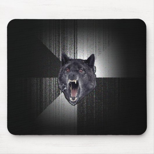 Insanity Wolf Meme Muismat (Voorkant)