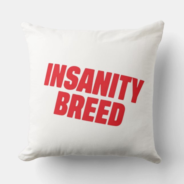 INSANITYBREED Signature Logo Decorative Throw Pill Kussen (Voorkant)