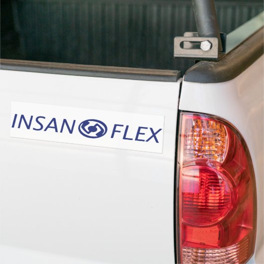 Insanoflex horizontaal bumpersticker (Op Truck)
