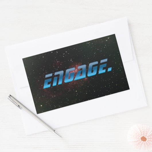 Inschakelen Rechthoekige Sticker (Envelop)