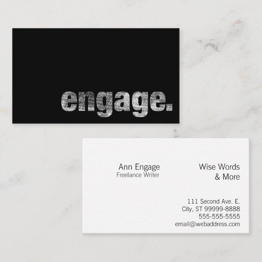 Inschakelen Visitekaartje (Voorkant / Achterkant)