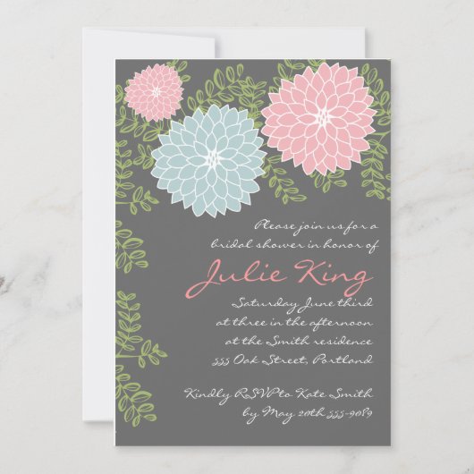  inschakeling van Floral Vrijgezellenfeest Kaart (Voorkant)