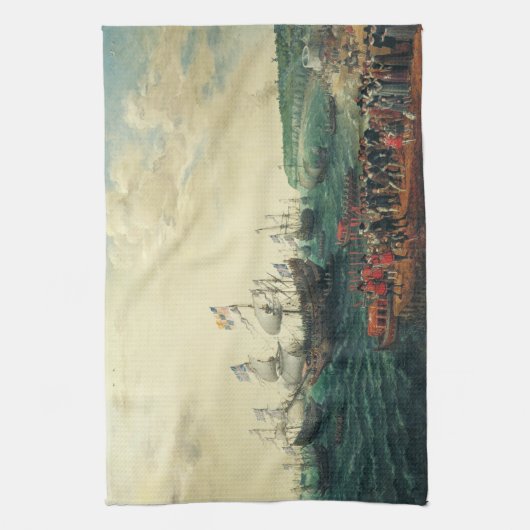 Inscheping bij Margate van de keurvorst van de Pal Theedoek (Verticaal)