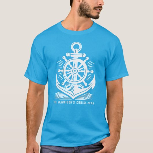 Inscheping cruiseschip op maat T-shirt (Voorkant)