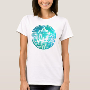 Inscheping cruiseschip op maat T-shirt