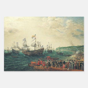 Inscheping te Margate van de Keurvorst Palatine Inpakpapier Vel