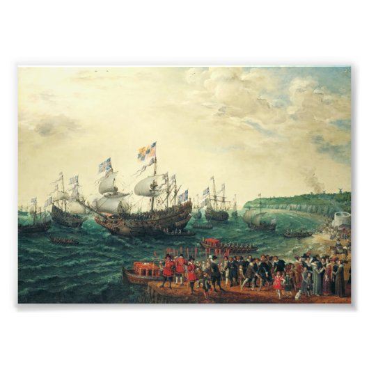 Inscheping te Margate van de Keurvorst van de Palt Foto Afdruk (Voorkant)