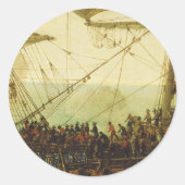 Inscheping van de keurvorst van de Palatijn Ronde Sticker (Voorkant)