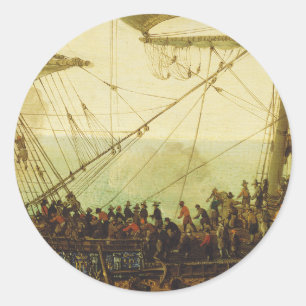 Inscheping van de keurvorst van de Palts Ronde Sticker