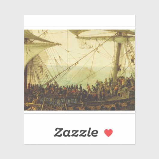 Inscheping van de keurvorst van de Palts  Sticker (Vel)