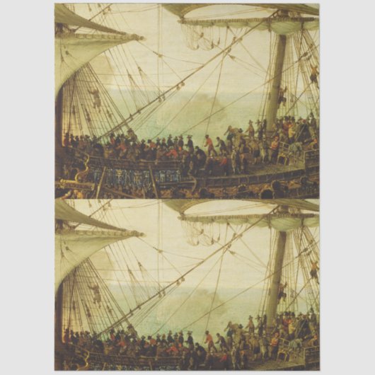 Inscheping van de keurvorst van de Palts Tissuepapier (Voorkant)