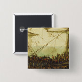Inscheping van de keurvorst van de Palts Vierkante Button 5,1 Cm (Voorkant /achterkant)