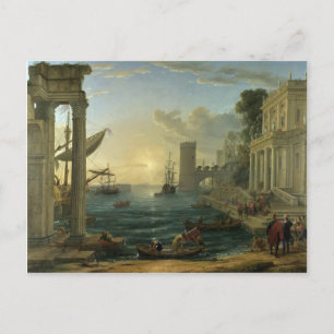 Inscheping van de Koningin van Sheba - Claude Lorr Briefkaart