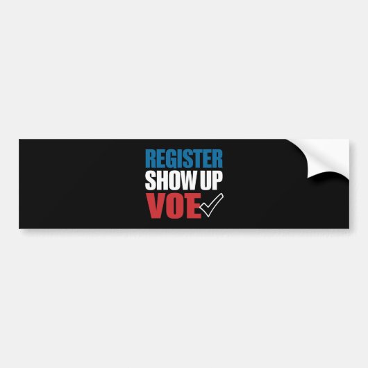 Inschrijven Show omhoog Stemverkiezing 2024 Bumpersticker (Voorkant)