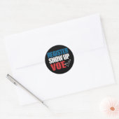 Inschrijven Show omhoog Stemverkiezing 2024 Ronde Sticker (Envelop)