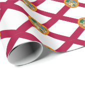 Inschrijven van gesluisd patroon van Florida Cadeaupapier (Rol Hoek)
