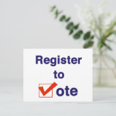 Inschrijven voor stemming 2026 briefkaart (Staand voorkant)