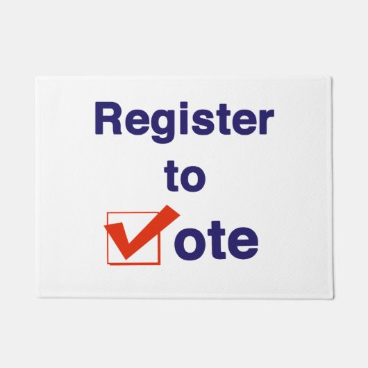 Inschrijven voor stemming 2026 deurmat (Voorkant)