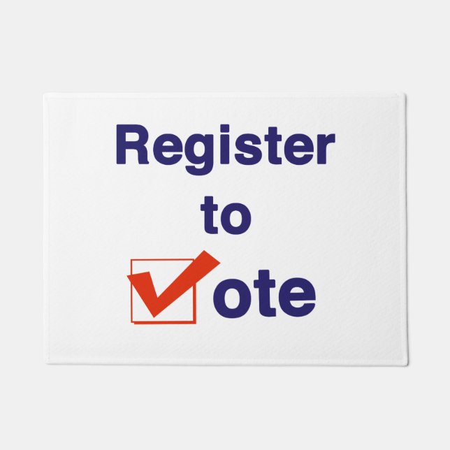 Inschrijven voor stemming 2026 deurmat (Voorkant)