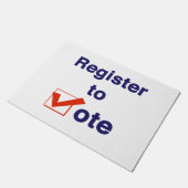 Inschrijven voor stemming 2026 deurmat (Schuin)