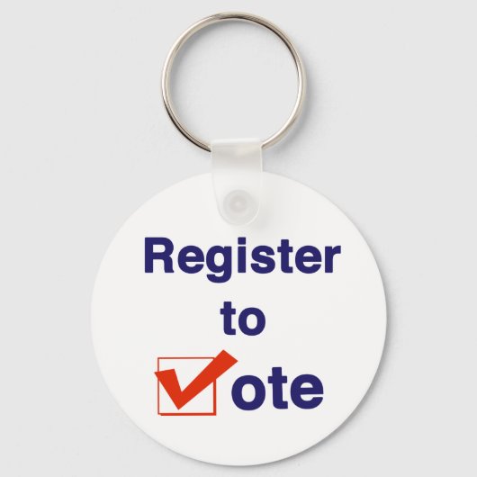 Inschrijven voor stemming 2026 sleutelhanger (Voorkant)