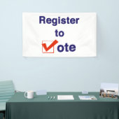 Inschrijven voor stemming 2026 spandoek (Beurs)