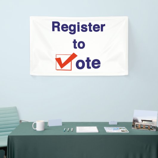 Inschrijven voor stemming 2026 spandoek (Beurs)