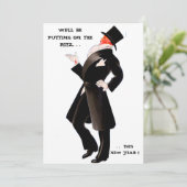 INSCHRIJVING OP HET NIEUWE JAARVERZOEK VAN RITZ KAART (Staand voorkant)