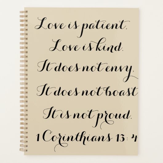 Inscribed Planner (Voorkant)