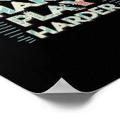 Inscriptie Werk Hard Play Hard Classic Poster (Hoek)