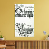 Inscripties in Gothic script Canvas Afdruk (Insitu (Woonkamer))