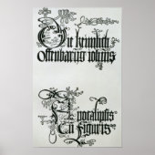 Inscripties in Gothic script Poster (Voorkant)