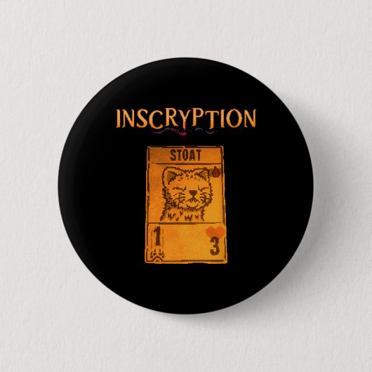Inscryptie Psychologische Stoad Kaart Game Halowee Ronde Button 5,7 Cm (Voorkant)