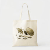 Insect Afbeelding | Zijderupsen | Maand Tote Bag (Voorkant)