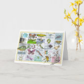 Insect Alphabet Kaart (Gele Bloem)