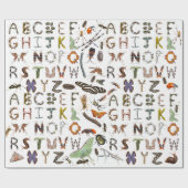 Insect and Bug Alphabet - Creepy Crawlies voor kin Cadeaupapier (Vlak)
