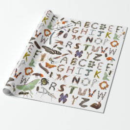 Insect and Bug Alphabet - Creepy Crawlies voor kin Cadeaupapier