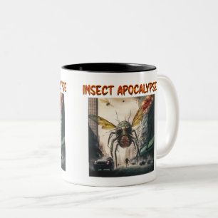 Insect Apocalypse Two-Tone Mok, 11 oz Tweekleurige Koffiemok
