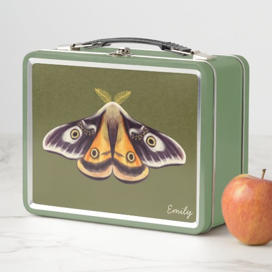 Insect Art Goblincore Saturnia Moth Green Name (In situ)