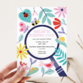 Insect Birthday Party Invitation Kaart