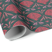 Insect Bloem Cadeaupapier (Rol Hoek)