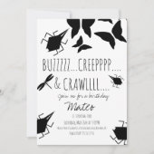 Insect Bug Butterfly Dragonfly Birthday Party Kaart (Voorkant)