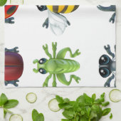 Insect bug-pictogrammen theedoek (Gevouwen)