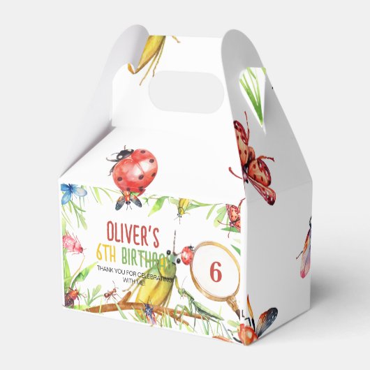 Insect Bugs Verjaardag Favor Box Bedankdoosjes (Achterkant)